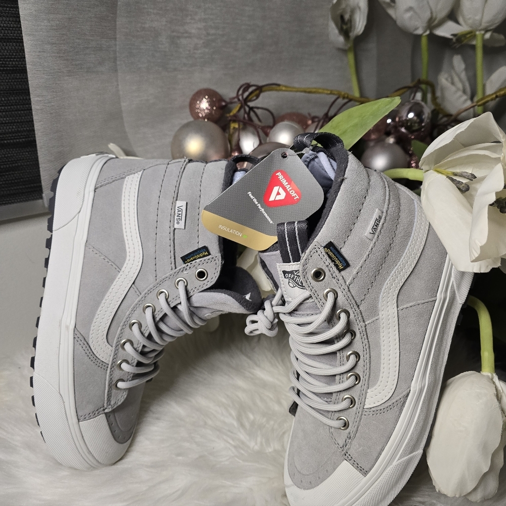 Vans Womens Sk8 Hi Waterproof MTE Gray HydroGuard Primaloft womens Shoes Sz7.5